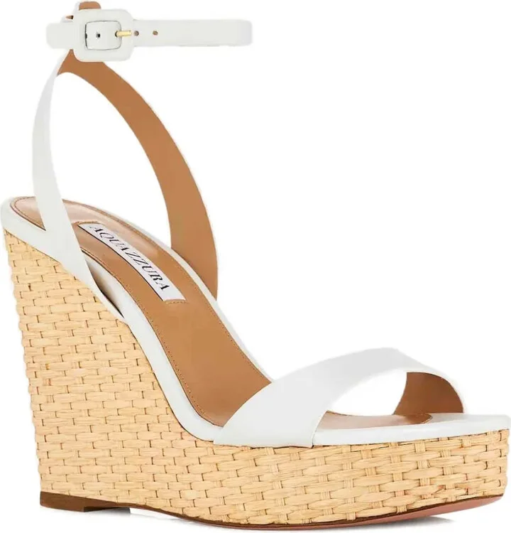 110mm Sunseeker leather wedge espadrilles - Image 2