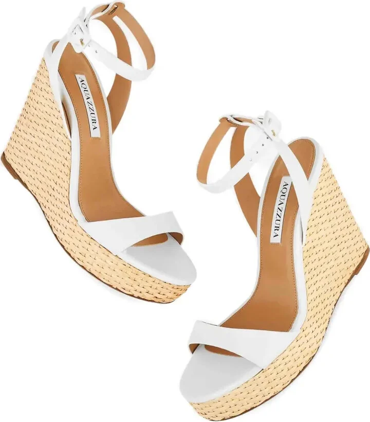 110mm Sunseeker leather wedge espadrilles - Image 4