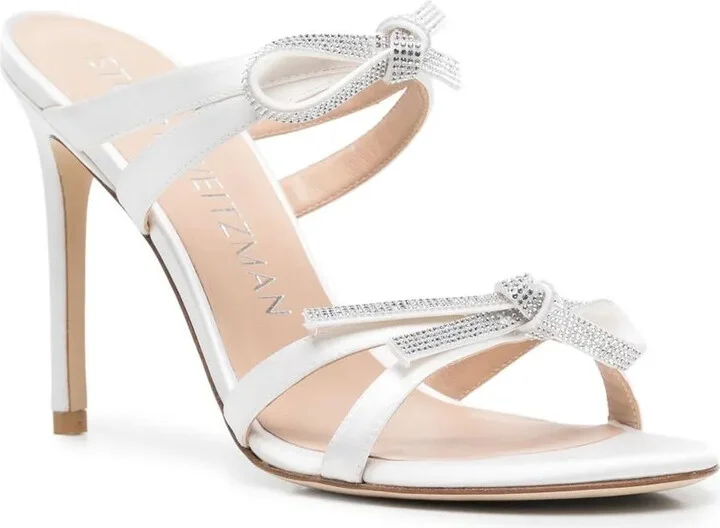 110mm SW Bow crystal embellished sandals - Image 2