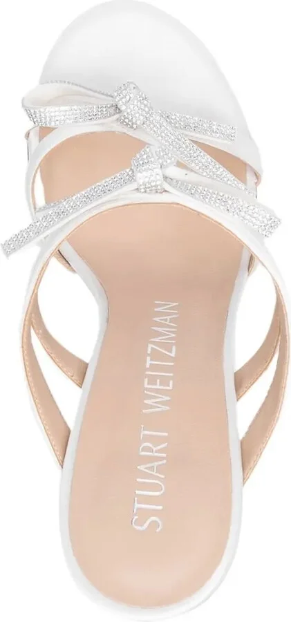110mm SW Bow crystal embellished sandals - Image 4
