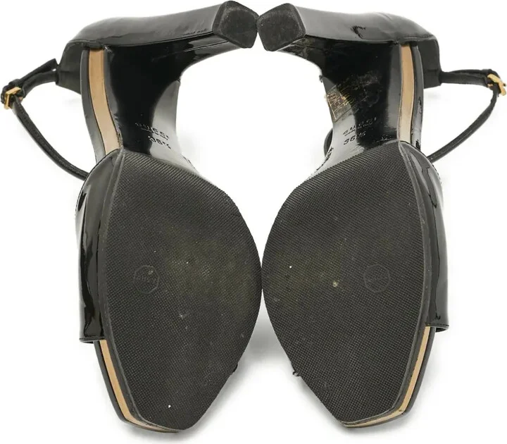 110mm T-strap patent-leather pumps - Image 5