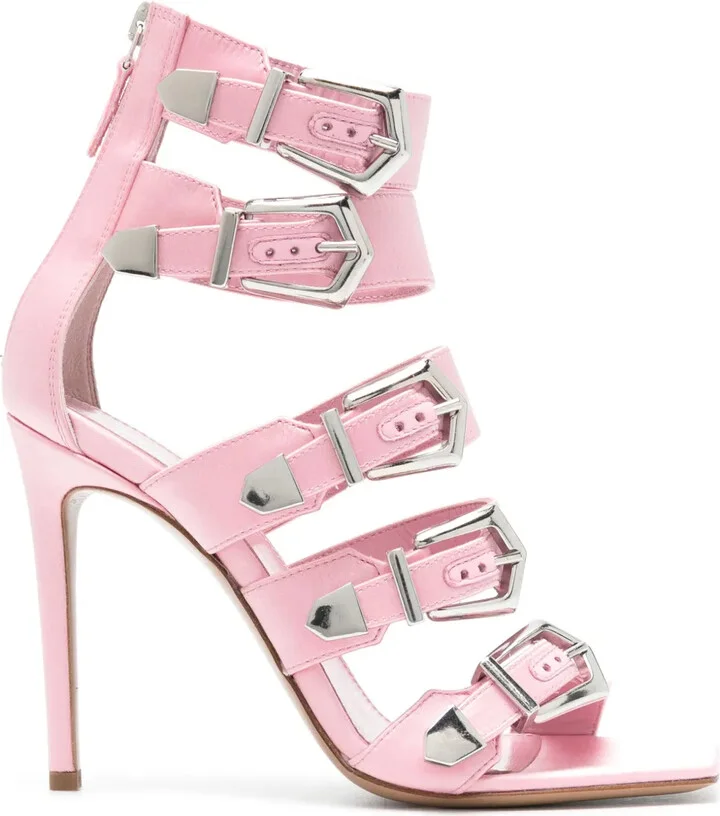 110mm Ursula satin sandals