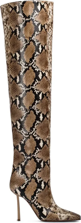 110mm Vittoria snake-print boots - Image 2