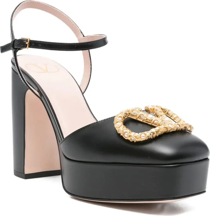 110mm VLogo Signature platform pumps - Image 2