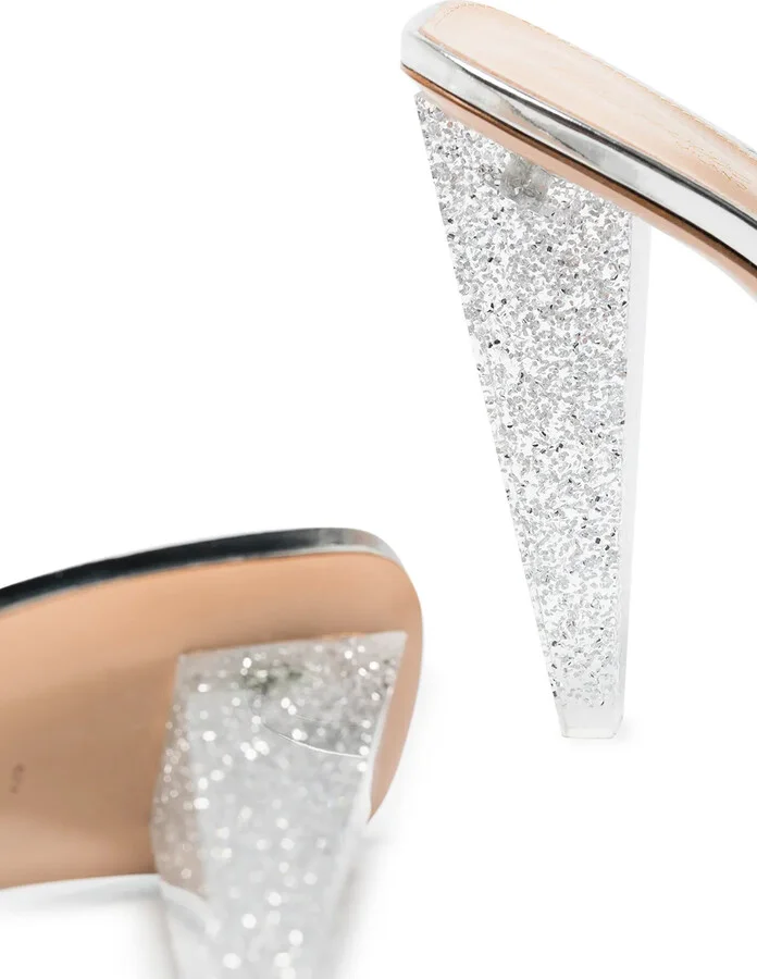 111mm Odyssey glitter-embellished sandals - Image 4