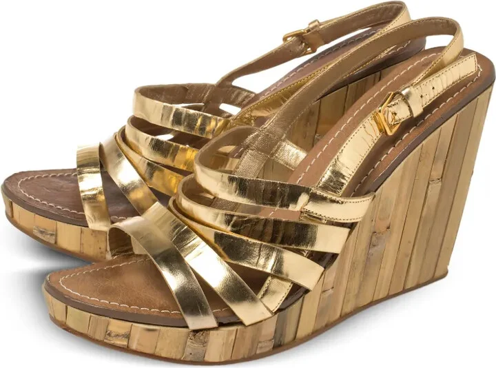115mm Bamboo-Wedge Sandals - Image 3