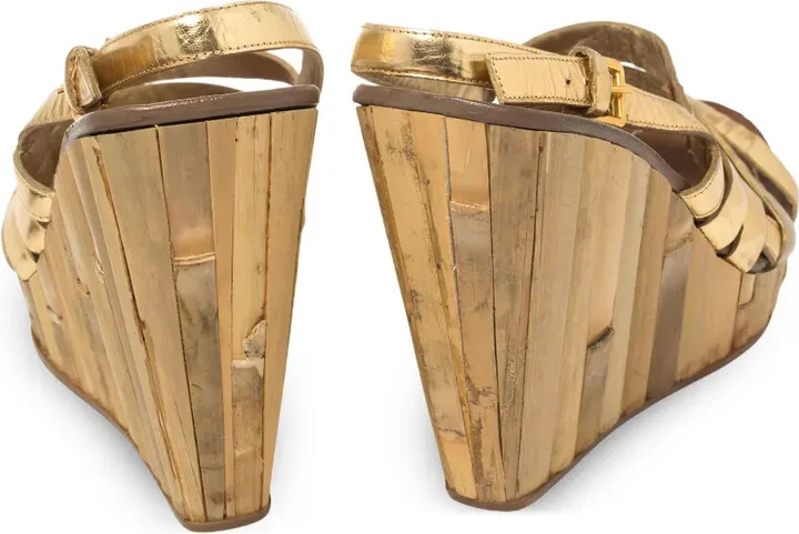 115mm Bamboo-Wedge Sandals - Image 4