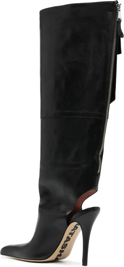 115mm Cargo Leather Boots - Image 3