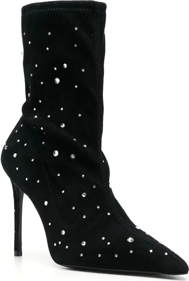 115mm Crystal-Embellished Ankle Boots - Image 2