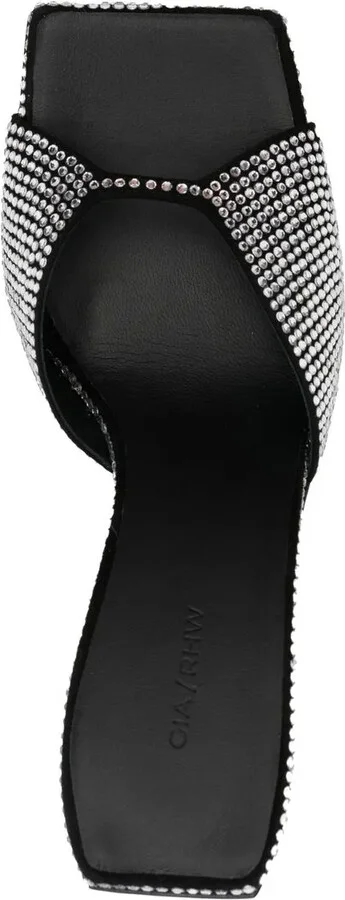 115mm Crystal-Embellished Block Heels - Image 4