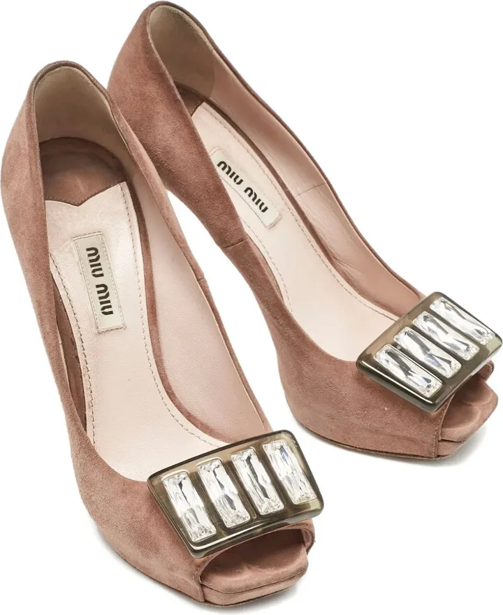115mm Crystal-Embellished Pumps - Image 3