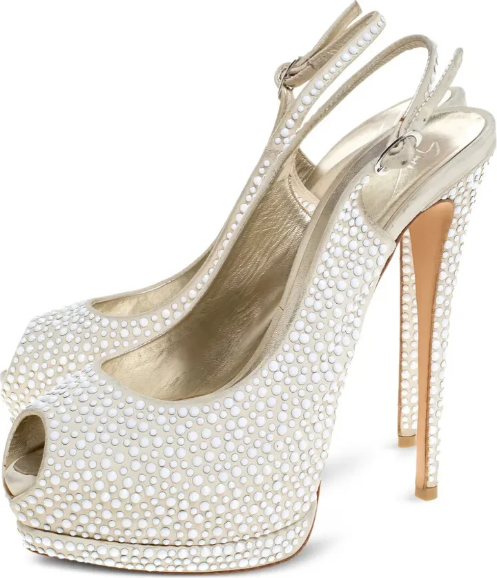 115mm Crystal-Embellished Sandals - Image 2
