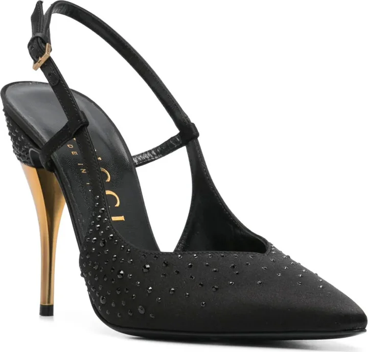 115mm Crystal-Embellished Slingback Pumps - Image 2