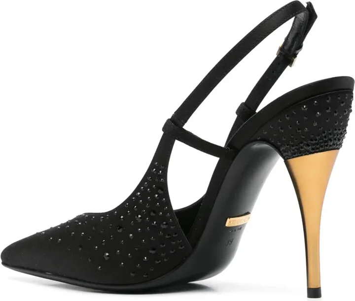 115mm Crystal-Embellished Slingback Pumps - Image 3