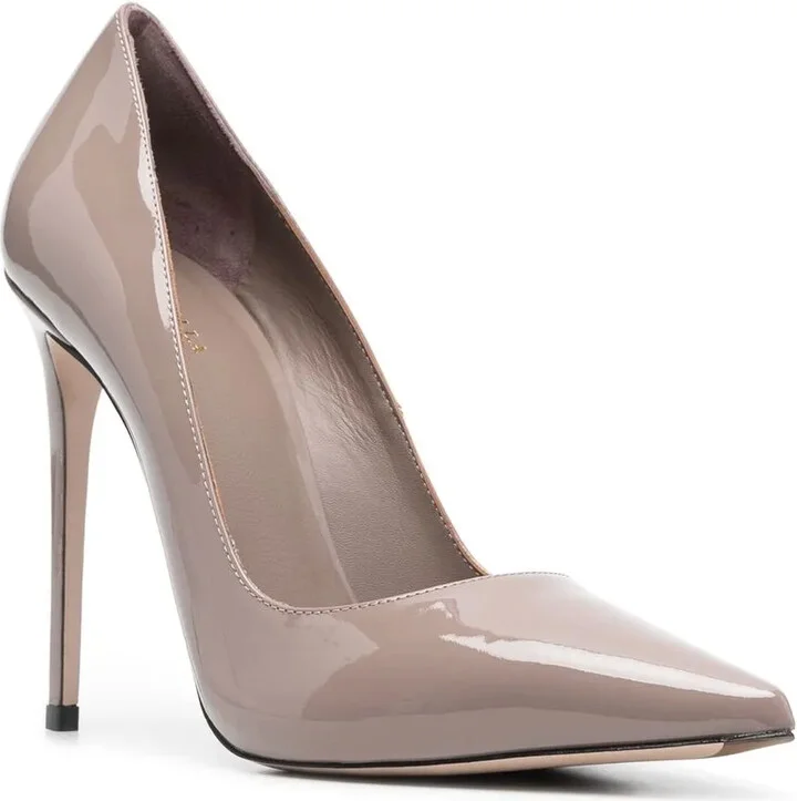 115mm Eva patent leather pumps - Image 2