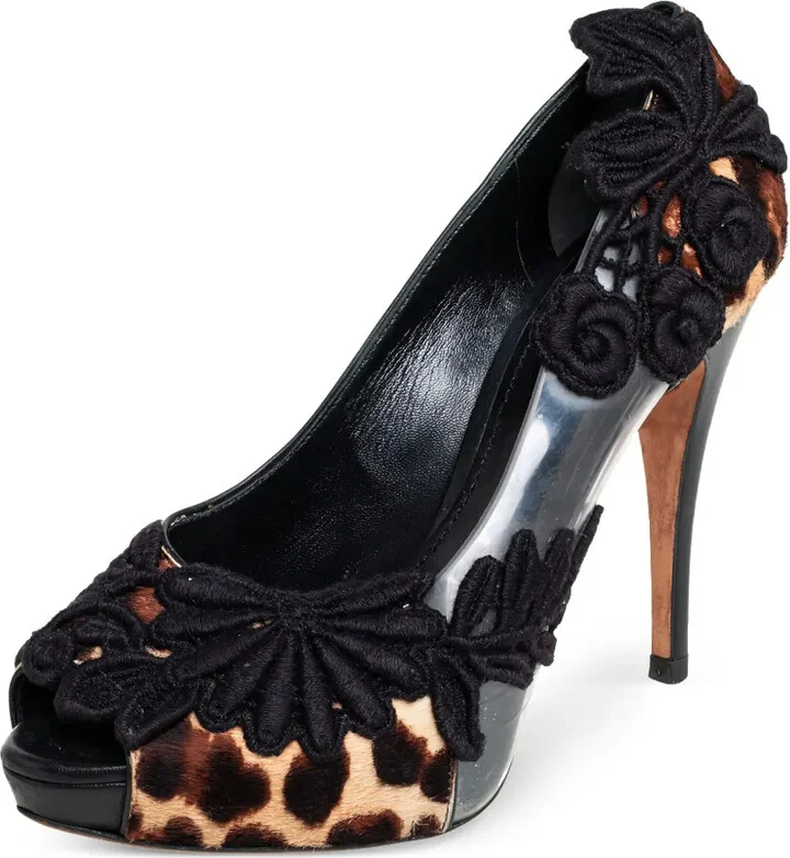 115mm Floral-Lace Sandals - Image 2