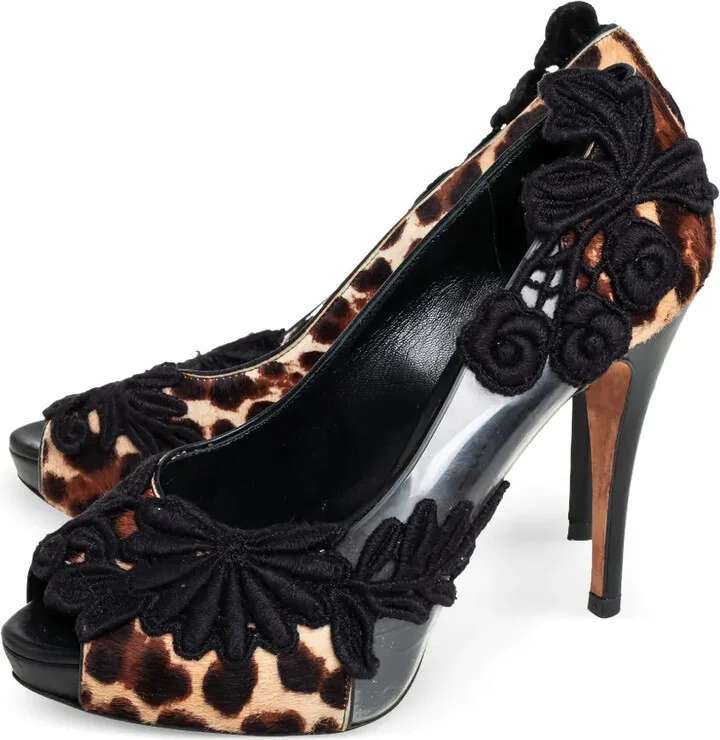 115mm Floral-Lace Sandals - Image 5