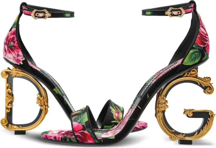 115mm Floral-Print Sandals - Image 5