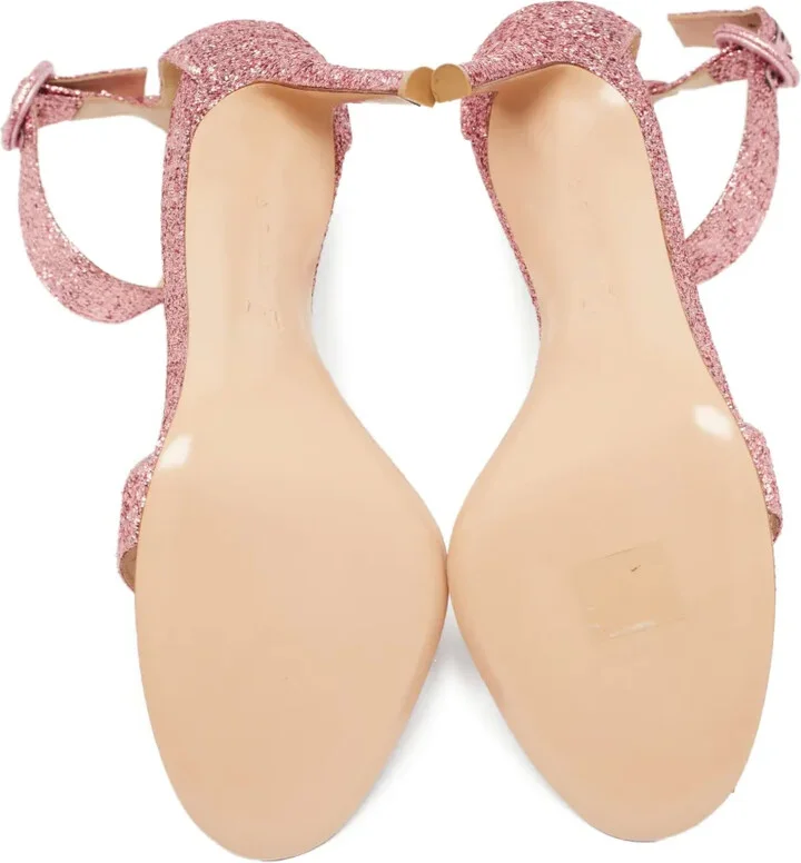 115mm Glitter Ankle-Strap Sandals - Image 3