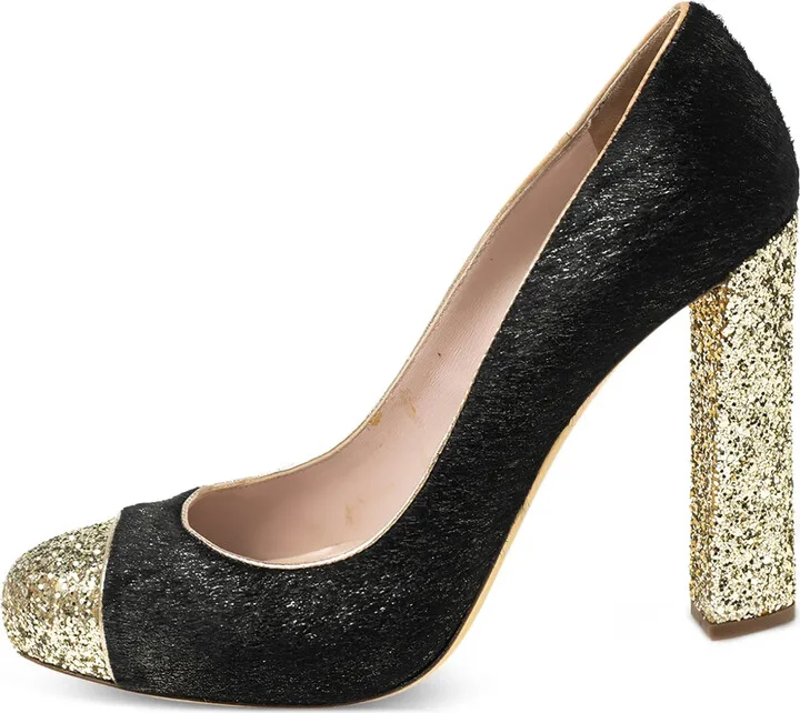 115mm Glitter-Detailed Pumps