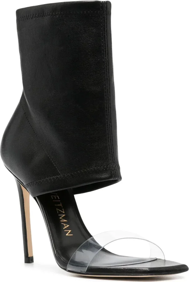 115mm Heeled Leather Sandals - Image 2