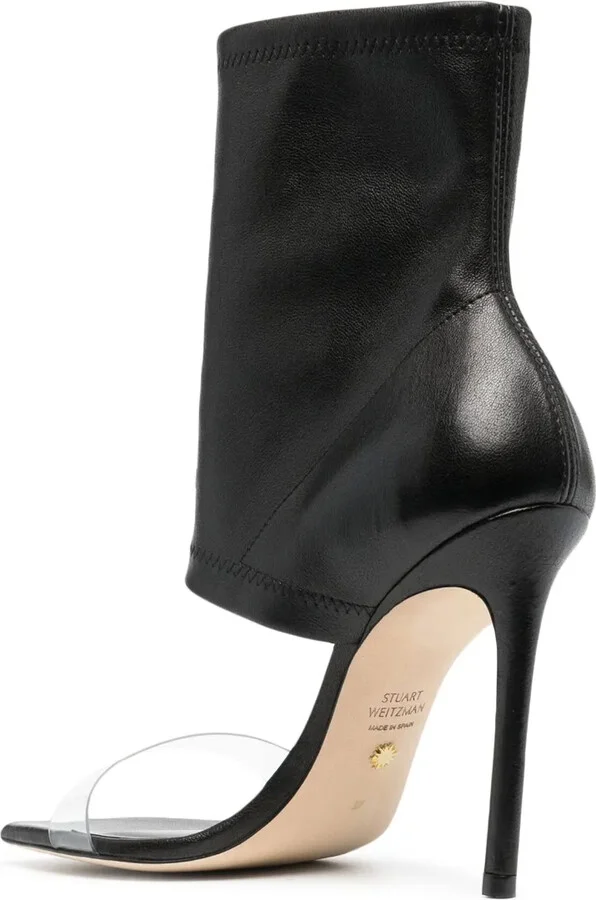 115mm Heeled Leather Sandals - Image 3
