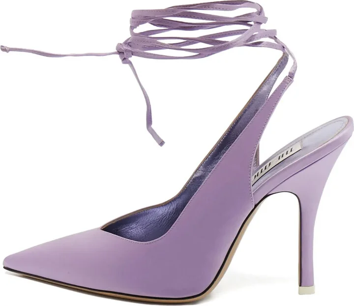 115mm Lace-Up Pumps