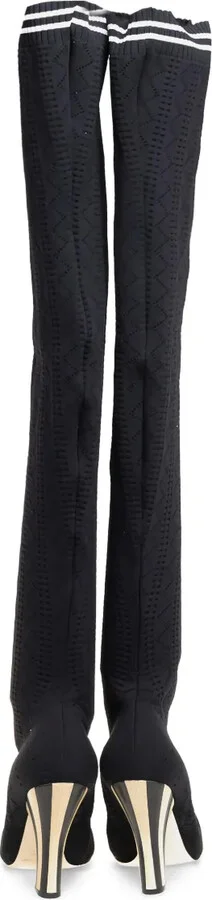 115mm Lace-Up Thigh-High Boots - Image 4