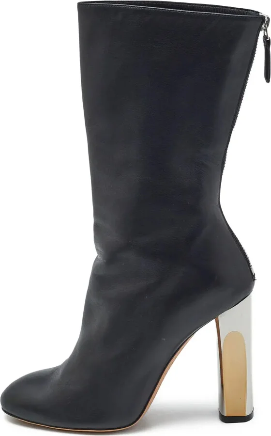 115mm Leather Boots