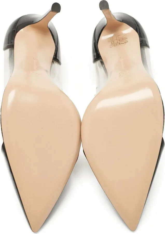 115mm Leather Heeled Pumps - Image 4