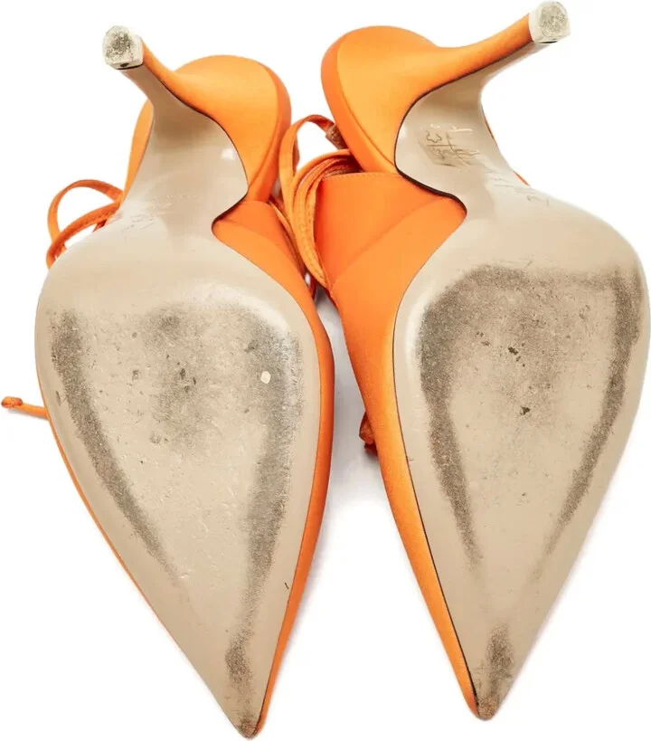 115mm Leather Heeled Pumps - Image 5