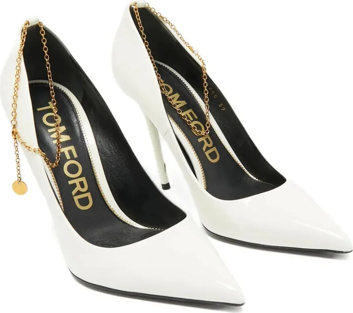115mm Leather Heeled Pumps - Image 2