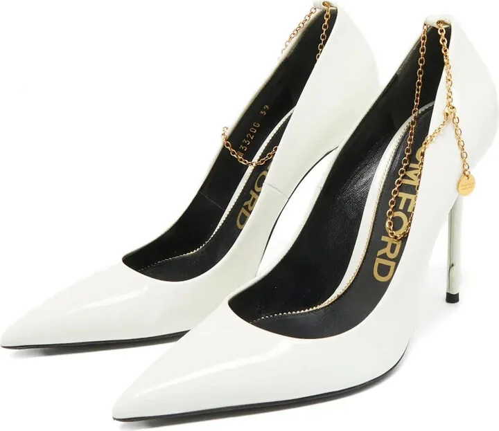 115mm Leather Heeled Pumps - Image 5