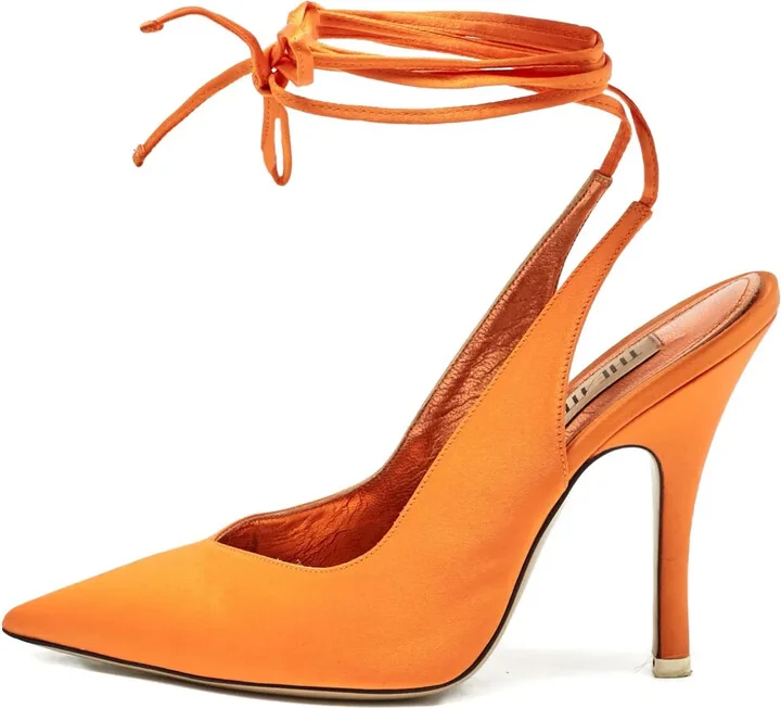 115mm Leather Heeled Pumps
