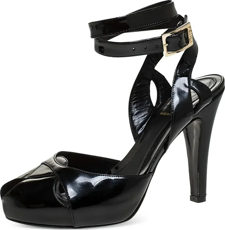 115mm Leather Heeled Sandals - Image 2