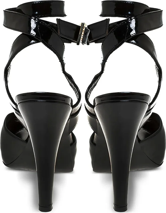 115mm Leather Heeled Sandals - Image 4