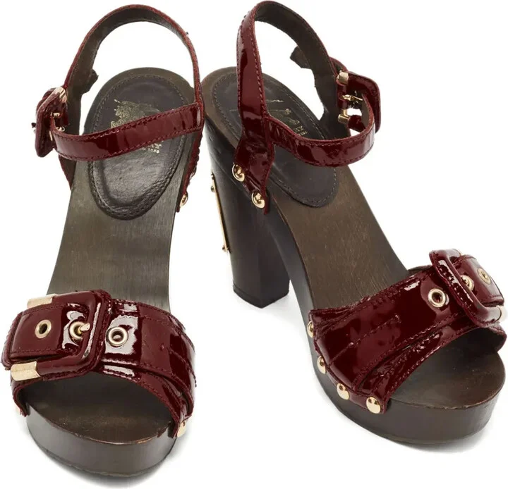 115mm Leather Heeled Sandals - Image 2
