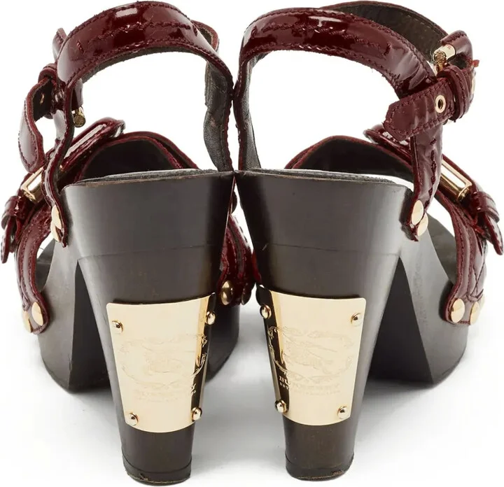 115mm Leather Heeled Sandals - Image 4