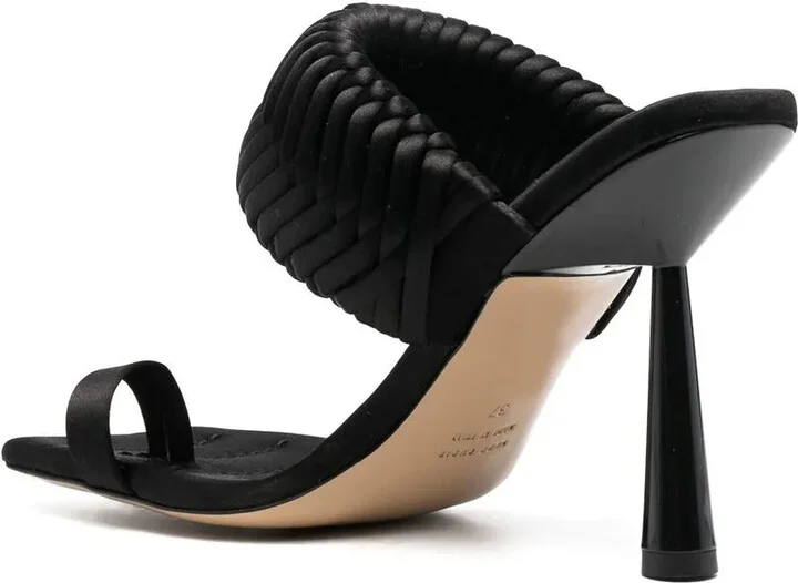 115mm Leather Heeled Sandals - Image 3