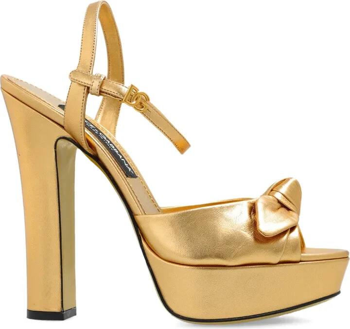 115mm Leather Heeled Sandals