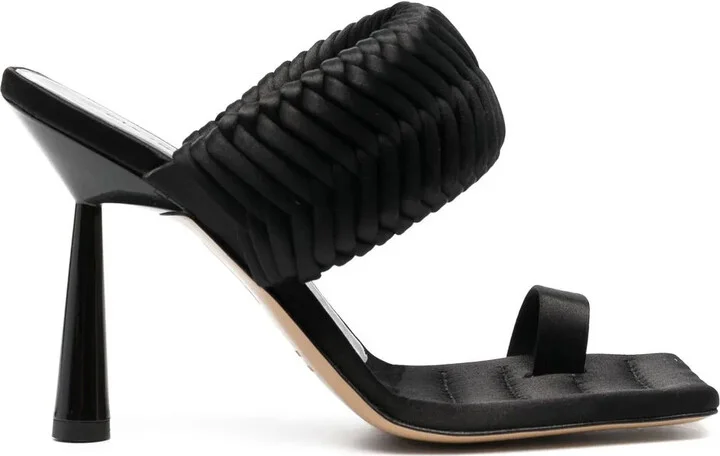 115mm Leather Heeled Sandals