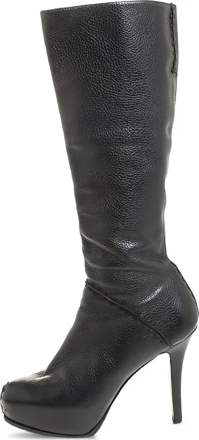 115mm Leather Knee-High Boots