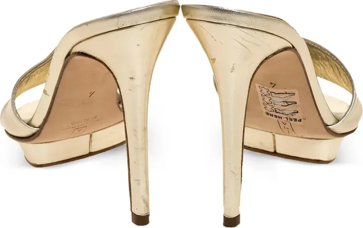 115mm Leather Platform Sandals - Image 4