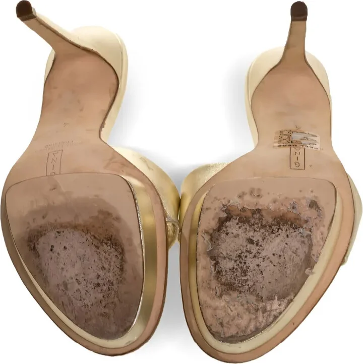 115mm Leather Platform Sandals - Image 5