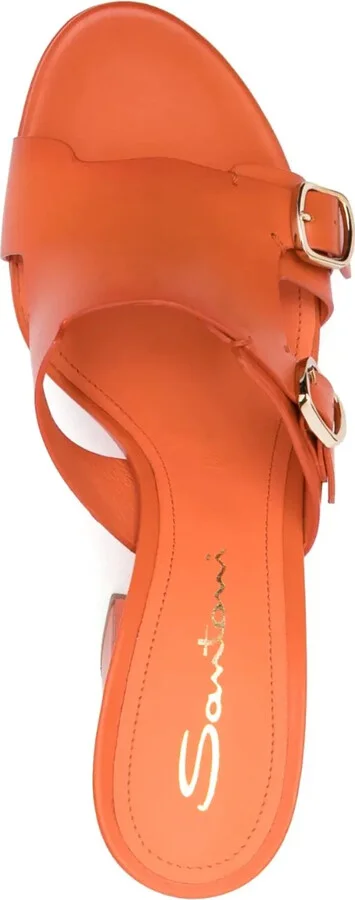 115mm Leather Platform Sandals - Image 4