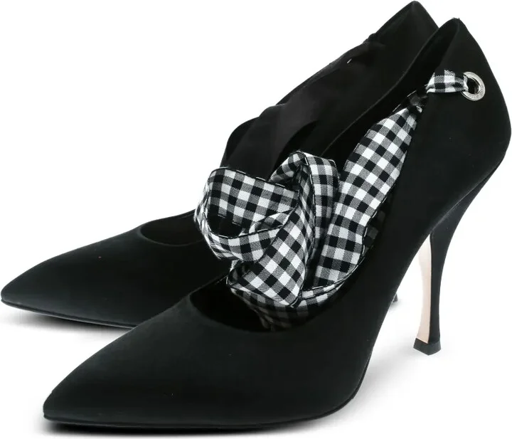 115mm Leather Pointed-Toe Pumps - Image 2