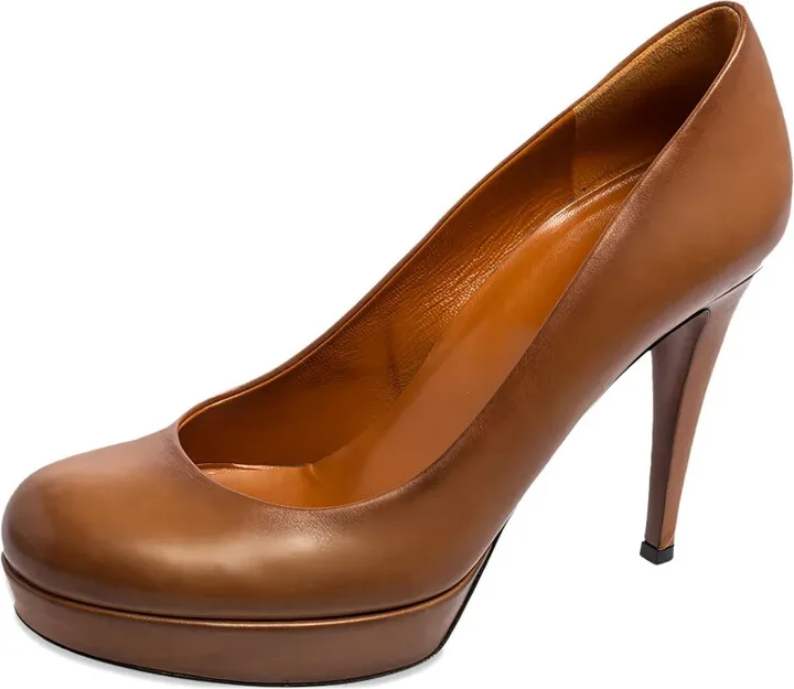 115mm Leather Round-Toe Pumps - Image 2