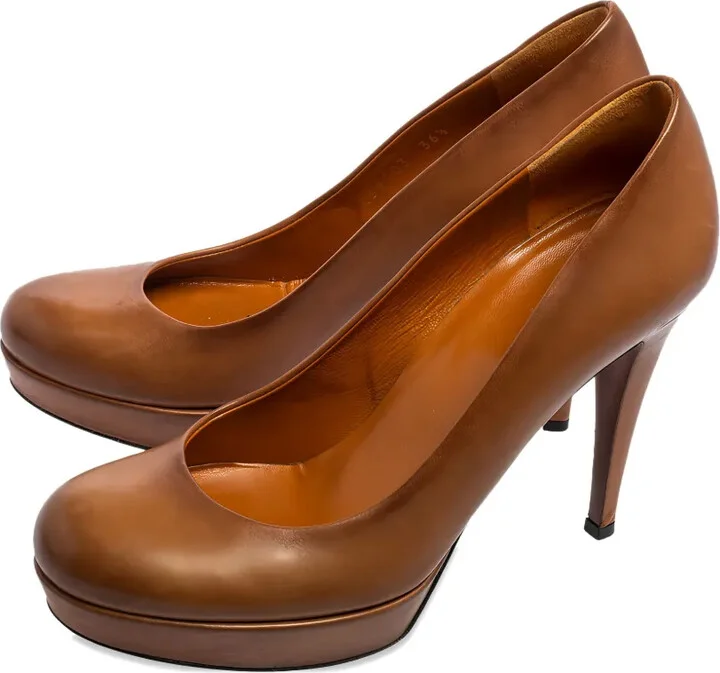 115mm Leather Round-Toe Pumps - Image 3