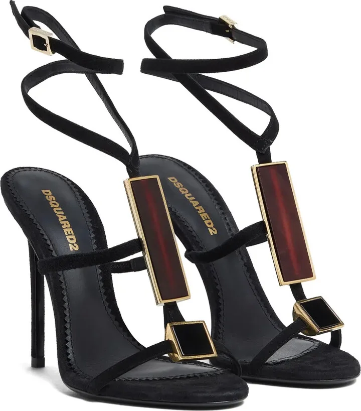 115mm Leather Sandals - Image 2