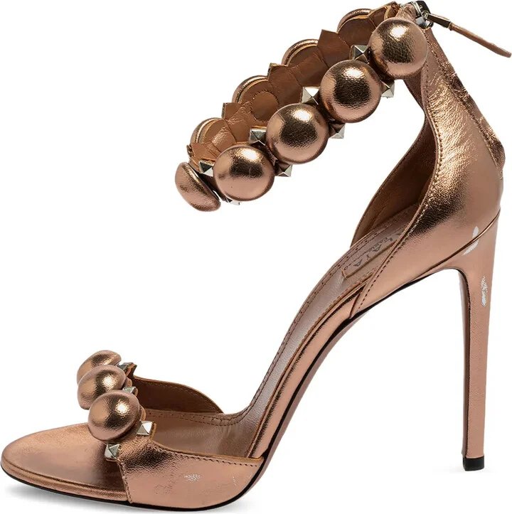 115mm Leather Sandals